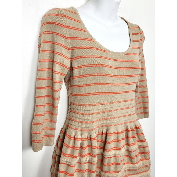 Anthropologie Knitted and Knotted striped "Elodie" sweater dress. Size medium - Picture 2 of 5